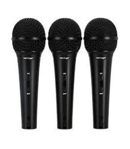 Behringer XM1800S Dynamic Vocal & Instrument Microphone (3-pack)