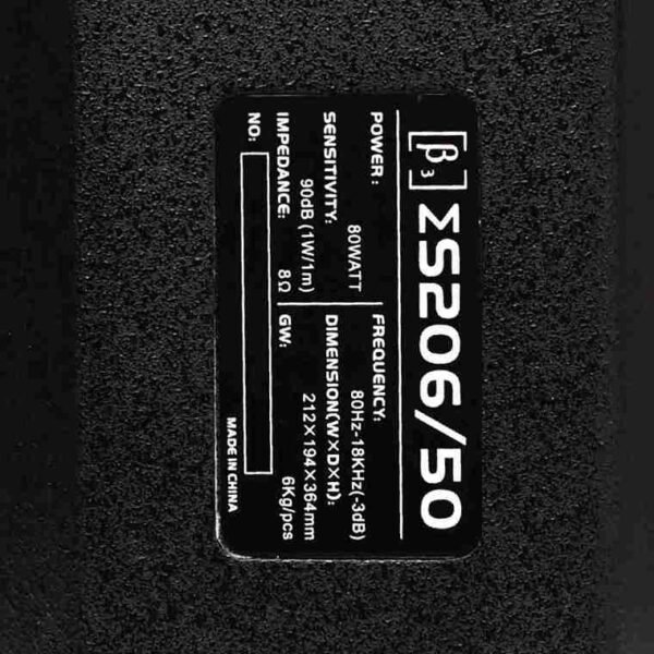 Beta3 ΣS20650 Two Way Phase-Reversed Full Range Speaker'