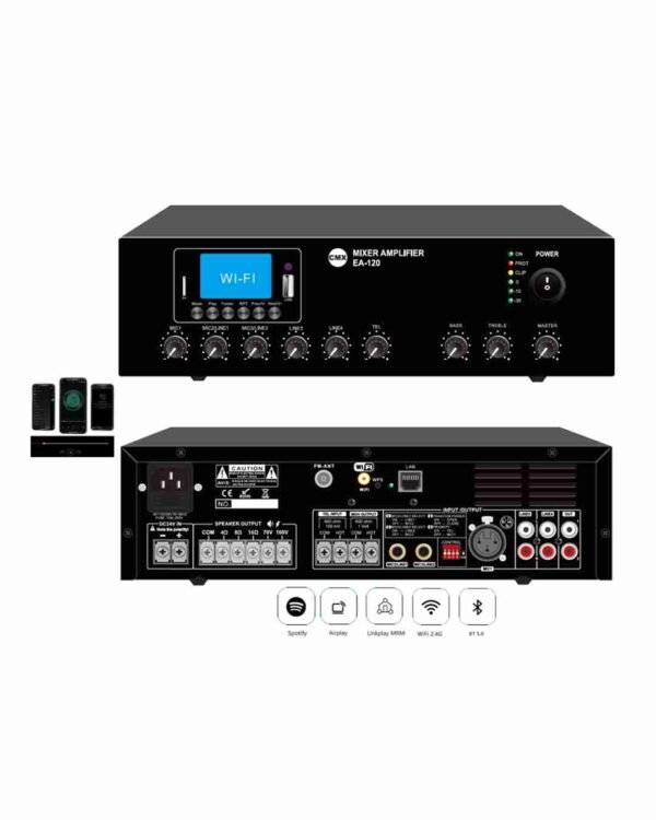 CMX-EA-120W Wi-Fi Internet Streaming Amplifier CMX-EA-120W Wi-Fi Internet Streaming Amplifier