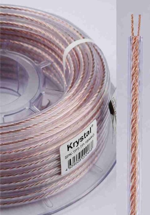 Krystal SPK-TPT-TP-14AWG Transparent Speaker Cable Krystal SPK-TPT-TP-14AWG Transparent Speaker Cable