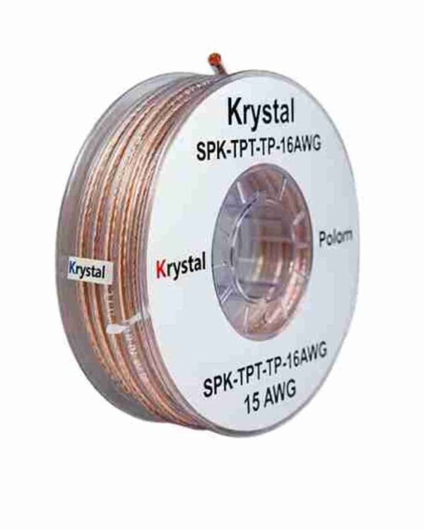 Krystal SPK‑TPT‑TP‑15AWG Transparent Speaker Cable (1) Krystal SPK‑TPT‑TP‑15AWG Transparent Speaker Cable (1)