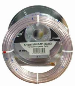 Krystal SPK‑TPT‑TP‑15AWG Transparent Speaker Cable