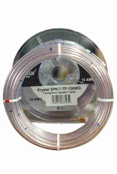 Krystal SPK‑TPT‑TP‑15AWG Transparent Speaker Cable Krystal SPK‑TPT‑TP‑15AWG Transparent Speaker Cable
