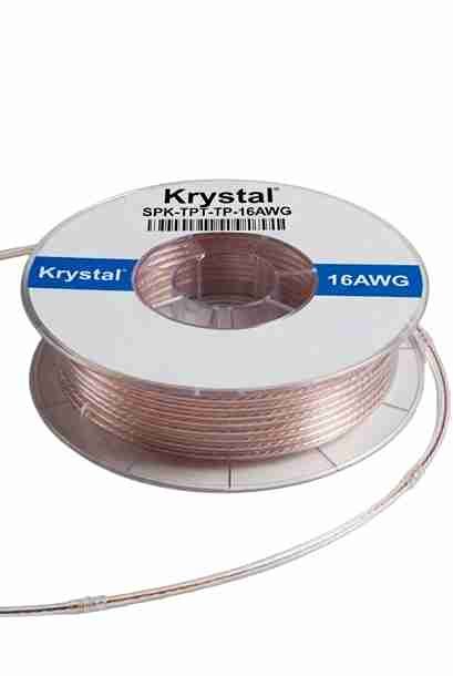 Krystal SPK‑TPT‑TP‑15AWG Transparent Speaker Cable Krystal SPK‑TPT‑TP‑15AWG Transparent Speaker Cable