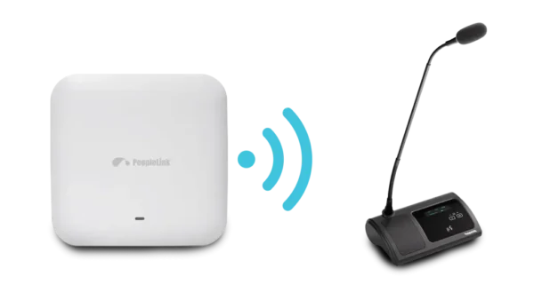 PeopleLink PPU-WL-DMU Wireless delegate microphone.